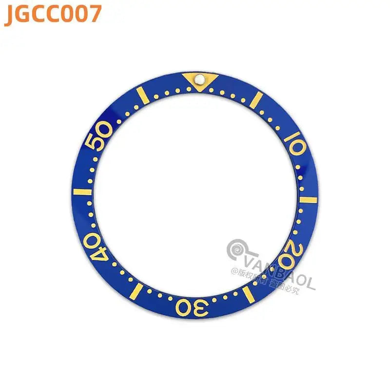 JGCC Watch Bezel Insert Measurement 33.7MM Substitute Watch Insert Luminous Watch Accessories Flat High-quality Ceramic