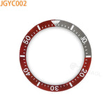 JGYB JGYC 38*30.5mm two tone Sloping Ceramic  Bezel Insert Replacement of Watch Accessories Fit Sei-ko watch