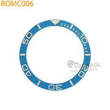 ROMC 38mm*30.5mm aluminum Sloped Bezel Insert Fits Sei-ko NH35 NH36 Watch YM Case Bezel Replacement Part