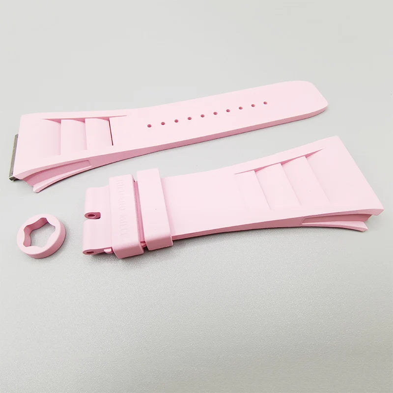 Top quality Fluoro Rubber Watchband Watch For RM010/RM029/RM17-01 strap And Mille Bracelet wristband