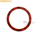 ROMC 38mm*30.5mm aluminum Sloped Bezel Insert Fits Sei-ko NH35 NH36 Watch YM Case Bezel Replacement Part