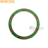 ROMC 38mm*30.5mm aluminum Sloped Bezel Insert Fits Sei-ko NH35 NH36 Watch YM Case Bezel Replacement Part