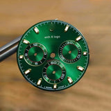 Green Watch Dial For Day-tona 116508 Compatible with 4130 Movement Aftermarket Watch Accessories