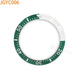 JGYB JGYC 38*30.5mm two tone Sloping Ceramic  Bezel Insert Replacement of Watch Accessories Fit Sei-ko watch