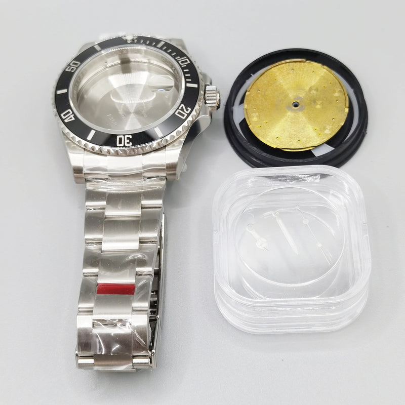 41mm SUB126610 Assemble Watch Case kit for vs3235 Movement 904L Stainless Steel Case Sapphire glass,Dial,Bracelet,Hands