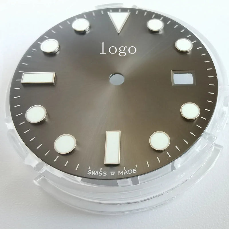 watch parts made 27.8mm grey dial for 3135 movement 116655 blue lumen YM 40mm