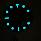 factory watch parts made black dial for  VR3235 movement 126610 blue lumen sub 41mm