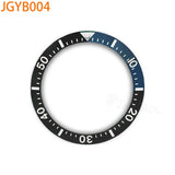 JGYB JGYC 38*30.5mm two tone Sloping Ceramic  Bezel Insert Replacement of Watch Accessories Fit Sei-ko watch