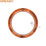 OMEA aluminum 41.75mm bezels inserts loop for OMG seama planet ocean automatic Chronograph orange watch parts tools