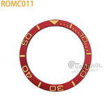 ROMC 38mm*30.5mm aluminum Sloped Bezel Insert Fits Sei-ko NH35 NH36 Watch YM Case Bezel Replacement Part