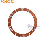 ROMC 38mm*30.5mm aluminum Sloped Bezel Insert Fits Sei-ko NH35 NH36 Watch YM Case Bezel Replacement Part