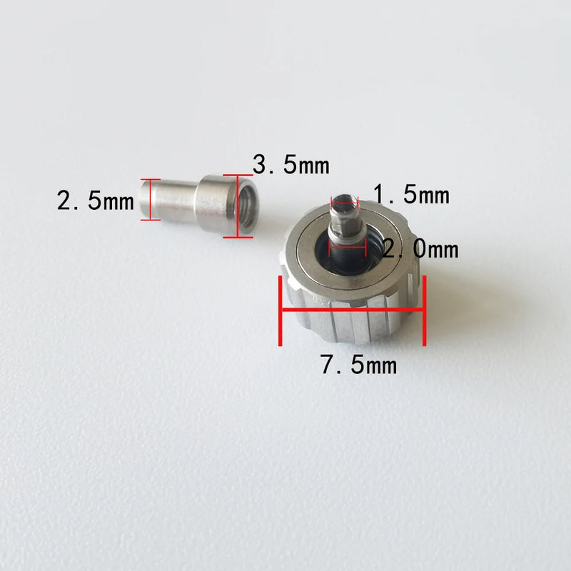 All-steel Crown Inner Tooth Head 7.5mm Time Adjustment Button Accessories For OMG Sea-master 600 Watch