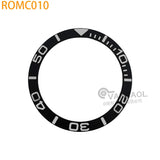 ROMC 38mm*30.5mm aluminum Sloped Bezel Insert Fits Sei-ko NH35 NH36 Watch YM Case Bezel Replacement Part