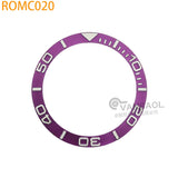 ROMC 38mm*30.5mm aluminum Sloped Bezel Insert Fits Sei-ko NH35 NH36 Watch YM Case Bezel Replacement Part