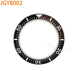 JGYB JGYC 38*30.5mm two tone Sloping Ceramic  Bezel Insert Replacement of Watch Accessories Fit Sei-ko watch