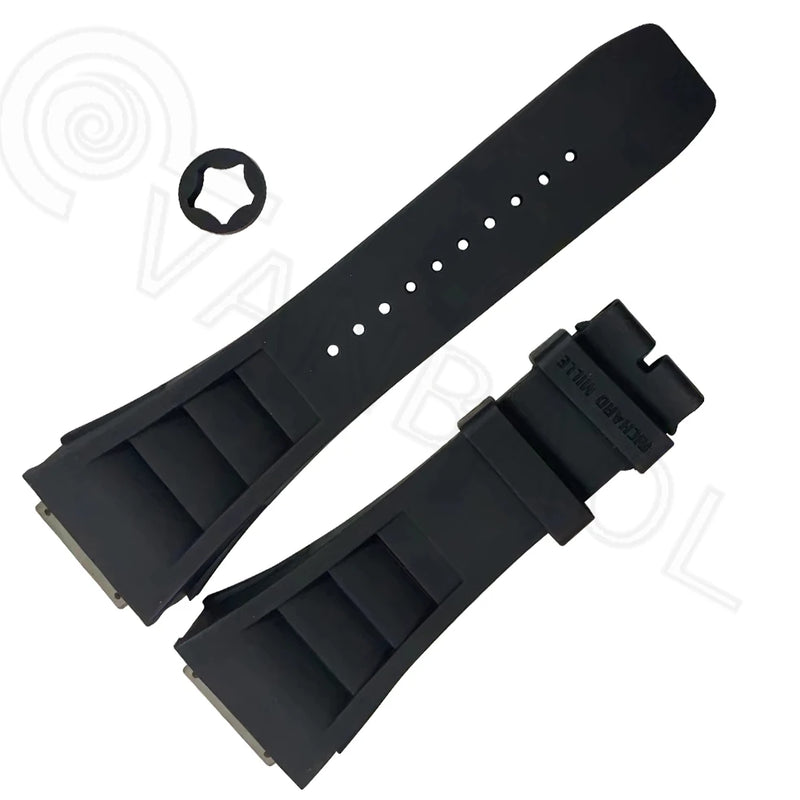 Top quality Fluoro Rubber Watchband Watch For RM010/RM029/RM17-01 strap And Mille Bracelet wristband