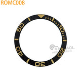 ROMC 38mm*30.5mm aluminum Sloped Bezel Insert Fits Sei-ko NH35 NH36 Watch YM Case Bezel Replacement Part