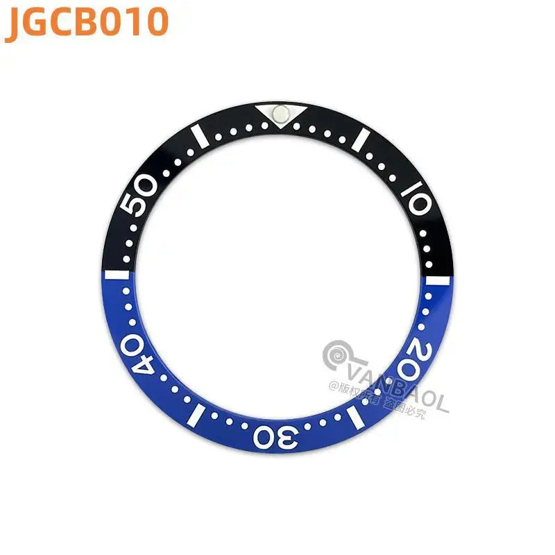 33.7MM*27.5MM  watch bezel Insert measurement substitute watch insert  luminous watch accessories flat High-quality Ceramic