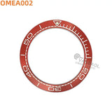 OMEA aluminum 41.75mm bezels inserts loop for OMG seama planet ocean automatic Chronograph orange watch parts tools