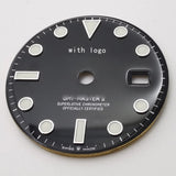 Clean factory watch parts made 28mm black dial for 3285 movement 126710 blue lumen GMT 40mm