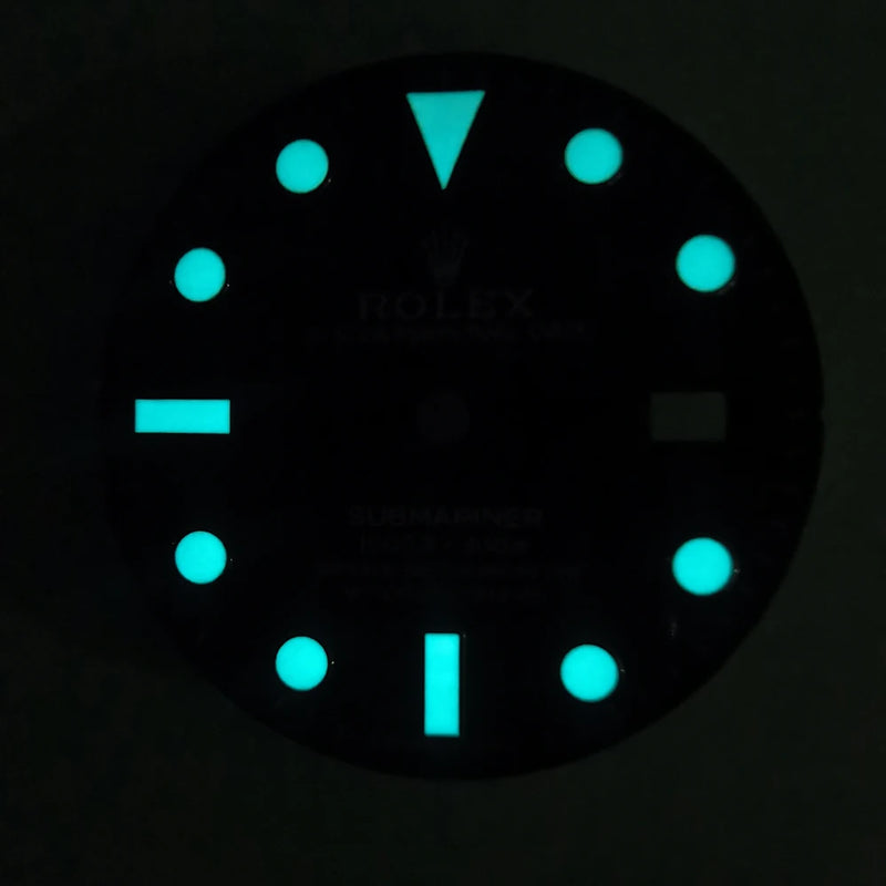 28mm SUB Black Blue Luminous Dial fit Miyota 8215 8200 Mingzhu DG2813 Movement