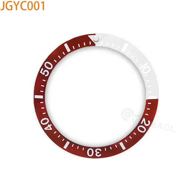 JGYB JGYC 38*30.5mm two tone Sloping Ceramic  Bezel Insert Replacement of Watch Accessories Fit Sei-ko watch