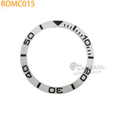 ROMC 38mm*30.5mm aluminum Sloped Bezel Insert Fits Sei-ko NH35 NH36 Watch YM Case Bezel Replacement Part