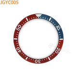 JGYB JGYC 38*30.5mm two tone Sloping Ceramic  Bezel Insert Replacement of Watch Accessories Fit Sei-ko watch