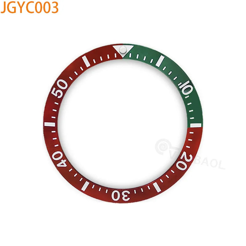 JGYB JGYC 38*30.5mm two tone Sloping Ceramic  Bezel Insert Replacement of Watch Accessories Fit Sei-ko watch