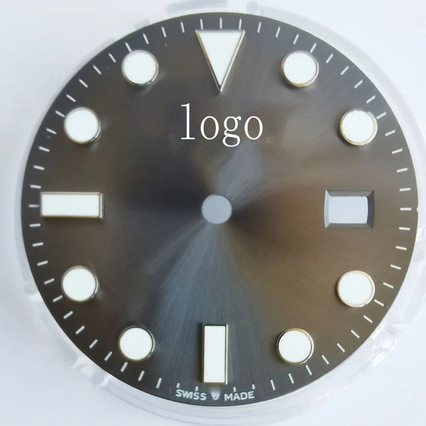 watch parts made 27.8mm grey dial for 3135 movement 116655 blue lumen YM 40mm