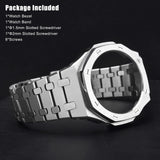 GA2100 4rd All Metal Watch Band Strap Bezel Replacement Accessories for Casio Mens G-Shock GA2100/GA-2110